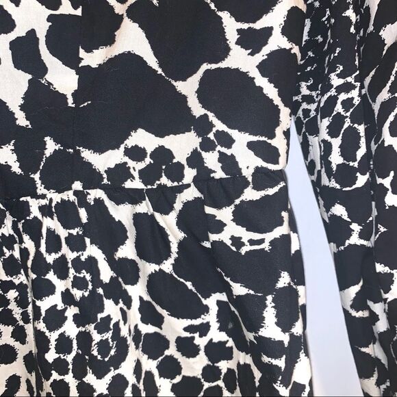 NWT leopard print WHO WHAT WEAR lightweight wrap/side tie blouse, Sz S NEW!🏷 - Picture 13 of 16